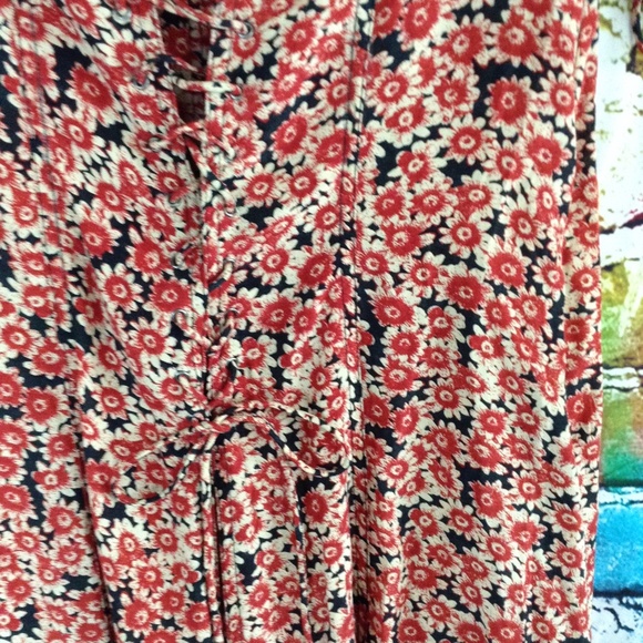 - Free People Lace Up Floral Corset Mini Dress Size Medium - Picture 15 of 15
